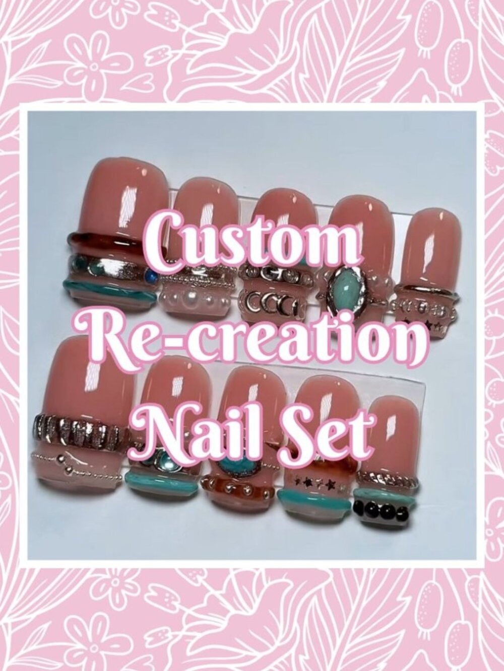 💅 Custom Re-Creation Press-On Nails (Made to Order)